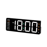 Connecteur de Fibre Optique LED de Bureau à Commande Vocale avec Compte à Rebours, Design Rectangulaire Simple, Spécialement Conçu pour l'Exportation