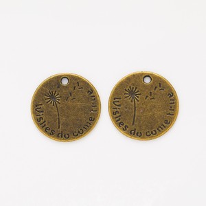 Disco Redondo <span class=keywords><strong>de</strong></span> Aleación <span class=keywords><strong>de</strong></span> Zinc con Mensaje <span class=keywords><strong>de</strong></span> Deseo <span class=keywords><strong>de</strong></span> Dandelion Wish para Joyería <span class=keywords><strong>de</strong></span> Recuerdo <span class=keywords><strong>de</strong></span> Graduación - Product Image 3