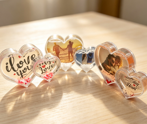 <span class=keywords><strong>Globe</strong></span> à <span class=keywords><strong>neige</strong></span> personnalisé <span class=keywords><strong>en</strong></span> forme <span class=keywords><strong>de</strong></span> cœur avec photo, <span class=keywords><strong>en</strong></span> PS haute transparence, avec paillettes et remplissage d'huile, pour cadeaux <span class=keywords><strong>de</strong></span> festival - Product Image 1