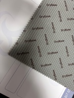 Tissu imprimé gris clair effet éclair 3cm K32 Éponge Film imperméable 0.04 TC Composite souple pour doublure supérieure de chaussures Baskets Décontractées