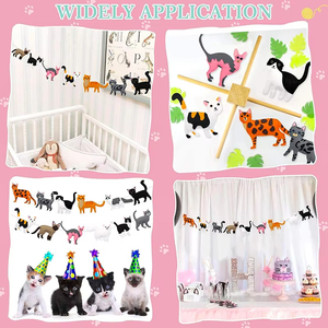 Kit de couture DIY en peluche de laine pour chat 2025 pour enfants de 4 à 6 ans, ensemble d'artisanat d'animaux en peluche faits à la main, jouet éducatif, création de chat en peluche - Product Image 5