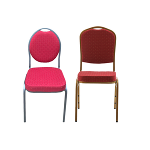 Affordable Stackable Gold Party Event High <b>Back</b> Steel Metal Fabric Upholstered Banquet Hotel <b>Chairs</b> - Product Image 5