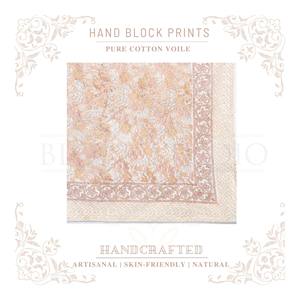 Pareo de algodón con estampado artesanal en bloque marrón para mujer, ligero, para cubrir el bikini, ropa de resort - Product Image 4