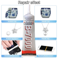 Colle industrielle Zhanlida B7000 110ml, vente directe d'usine, vente en gros, adaptée aux accessoires de téléphone portable faits à la main DIY