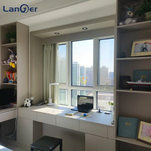 Fenêtre en <span class=keywords><strong>baie</strong></span> moderne en aluminium et verre, résistante aux ouragans, double vitrage, insonorisée, quincaillerie de marque allemande, écran en acier inoxydable - Product Image 3