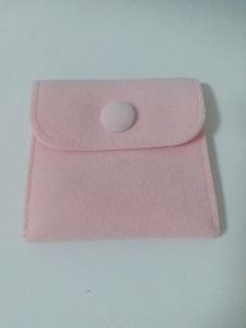 Bolsas de Almacenamiento para Joyería con Tapa Abatible de Varios Tamaños, Bolsas para Joyería con Logotipo Personalizado, Bolsa de Regalo para Collares de Terciopelo de Doble Cara con Cierre a Presión - Product Image 5