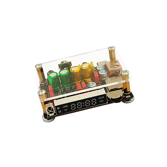 ZK-DAM K1 DC 5V Digital Audio Processor BT USB Sound Card Coaxial TF Decoder Board TYPE-C Interface Remote Control Amplifier