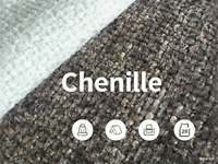 Fil chenille 100% polyester, teint en masse, fabriqué en Chine pour les vêtements, les textiles de maison, les accessoires et l'artisanat