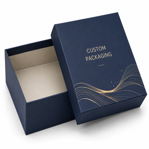 Boîte en papier rigide de luxe à deux pièces avec couvercle et base personnalisés, emballage de couleur sur mesure, fabrication au Vietnam pour cosmétiques - Product Image 1