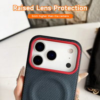 Étui de téléphone magnétique tissé en TPU de haute qualité, antichoc et protection à 360°, compatible avec les modèles 17 Pro Max et Samsung 26 Ultra