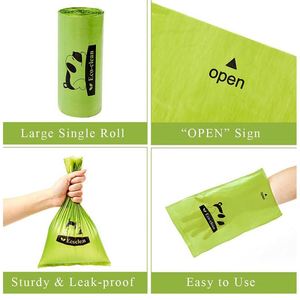 Sacs à déjections canines jetables personnalisés, compostables et biodégradables, avec distributeur et support pour sacs à déjections pour chien - Product Image 6