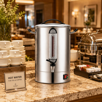 Bouilloire électrique professionnelle 35L 2500W en acier inoxydable à commande mécanique pour hôtels et banquets