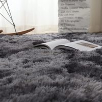 Tapis à poils longs en peluche pour salon, tapis shaggy moelleux pour chambre d'enfant