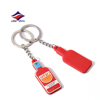 Longzhiyu, fabricant de porte-clés personnalisés depuis 20 ans, porte-clés en PVC 2D en forme de personnage animal, porte-clés en silicone mignon