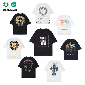 T-shirt da <span class=keywords><strong>uomo</strong></span> oversize personalizzate, con etichetta privata, taglie forti, in cotone, con spalle scese, all'ingrosso - Product Image 1