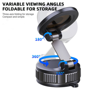 Support magnétique pour téléphone de voiture avec adsorption par le vide, design pliable multifonctionnel à 360 degrés - Product Image 4