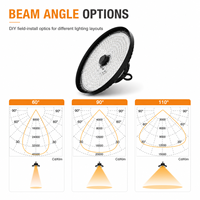 Projecteur LED UFO High Bay Liteon 5050 avec lentille PC, 6500K, garantie 7 ans, 200 lm par W, IP65 IK08, pour entrepôt en Allemagne, approvisionnement UE