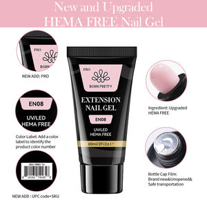 BORN PRETTY PRO 60ml Hema Free Quick Extension <span class=keywords><strong>Gel</strong></span> Acrylique Ongles Soak Off <span class=keywords><strong>Uv</strong></span> <span class=keywords><strong>Gel</strong></span> Nail Jelly Color Poly <span class=keywords><strong>Gel</strong></span> - Product Image 4
