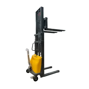 Factory Supply 1000kg/1500kg/2000kg Semi Electric Lifting Stacker Forklift Electric Stacker Price