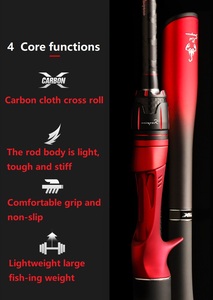 2.1m 2.4m canna da pesca leggera in fibra di carbonio Long Shot Fuji Gaides <span class=keywords><strong>M</strong></span> Spinning Casting Fishing Bass Perch Carp Rod - Product Image 6