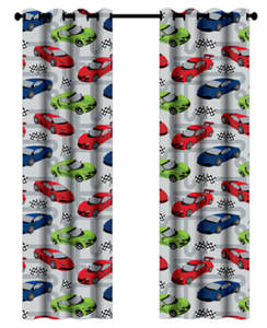 Enfants Microfibre Fenêtre Rideau 100% Polyester Tissu Dessin Animé Motif Pépinière Enfants Chambre Traitement Inclus - Product Image 1