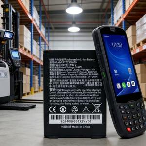 Batterie rechargeable pour scanner de codes-barres <span class=keywords><strong>Cowon</strong></span> 3.85V 5200mAh, pochette Li-polymère noire en stock - Product Image 6