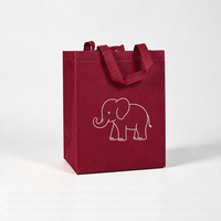 Sac fourre-tout non tissé de couleur unie, sac à main non tissé réutilisable pour la réception d'hôtel, emballage de cadeaux clients