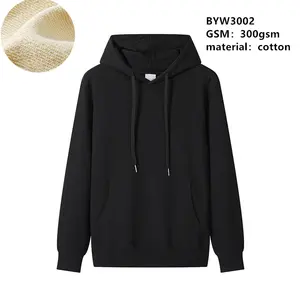 YUBAO Factory OEM Custom Logo 100% Cotton Heavy Weight Hoodies Plus Size Blank Print Logo Hoodies For High Quality