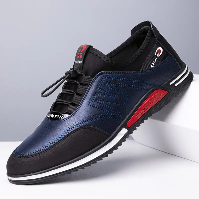 Fashionable Customize Brand Sneakers Boy Shoes Men High Top Walking Sneakers Classic Pu Casual Shoes