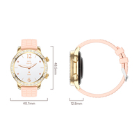 Pantalla redonda AMOLED con diamantes Reloj inteligente clásico para mujer Z95 Mini Rastreador saludable Multifunción ECG Reloj inteligente para mujer