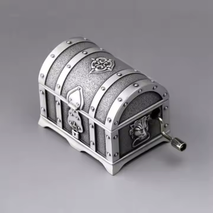 Boîte à musique <span class=keywords><strong>Pirates</strong></span> <span class=keywords><strong>des</strong></span> Caraïbes Petit cadeau Artisanat en métal Boîte à musique à manivelle - Product Image 1