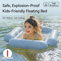 Matelas flottant gonflable en PVC pliable pour piscine, lit flottant pour l'eau, matelas flottant pour la plage et les fêtes au bord de la piscine
