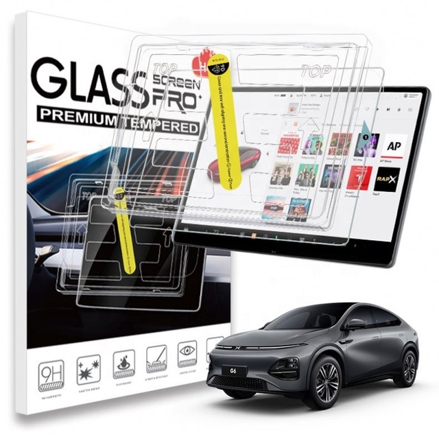 2025 Tesla Model Y/3 Tempered Glass Screen Protector No Glare Fingerprint Dust-Free Front/Rear Alignment Interior Accessories