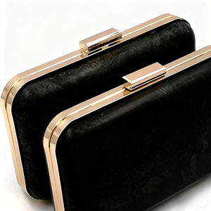 חלקי תיקים ואביזרים מיוחדים, מסגרת מתכת לתיק יד וקלאץ' עם מעטפת פלסטיק - Product Image 6