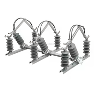 Interrupteur-sectionneur extérieur tripolaire Shuangfeng 11kV/15kV/33kV type RH-B à isolation d'air en céramique/caoutchouc silicone haute tension