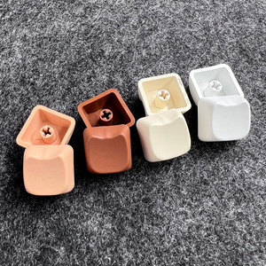 Mao Profile Cat Head Shape Teclas en blanco <span class=keywords><strong>Mx</strong></span> Cross 9,3mm Durable PBT Blanco/Beige/Marrón Sublimación Teclado mecánico Teclas - Product Image 1
