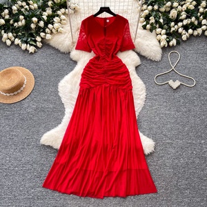 Vestidos Casuales Bordados de Primavera 2026 para Mujer con Cintura Natural, Estilo Romántico - Product Image 2