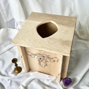 Pouf carré portable en bois pour bain de vapeur Yoni, multifonctionnel, pour la santé féminine, post-partum, ménopause, relaxation vaginale par vapeur - Product Image 1