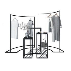 Scandinavian Minimalist Multi-Style Fashion <strong>Display</strong> Rack with Accessories Holder, Modern Store <strong>Fixtures</strong> - Product Image 6