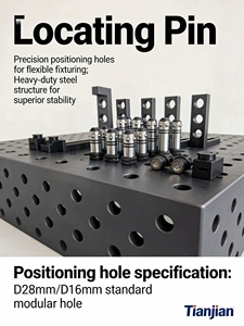 <span class=keywords><strong>Table</strong></span> de soudage 3D robuste à haute capacité de charge, idéale pour la fabrication métallique et les ateliers d'assemblage - Product Image 3