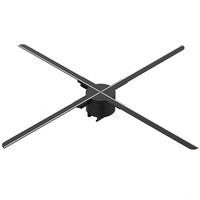 Ventilateur publicitaire holographique 3D innovant, LED couleur, pour ascenseurs, centres commerciaux, métros, signalisation commerciale en libre-service, 50 cm