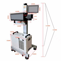 Mesin Kode Terbang Alternatif CIJ Yaomatec 5W UV Laser Printer untuk Menandai Tanggal & Nomor Batch pada Kaleng Aluminium
