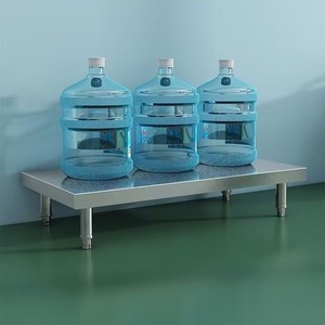 Étagère de rangement en acier inoxydable à 1 niveau, style moderne minimaliste, support de micro-ondes sur pied pour cuisine - Product Image 2