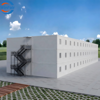 Maison conteneur préfabriquée mobile pliable à 3 étages WinFair Colombie pour dortoir, bureau, camp / Certifiée CE
