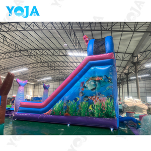 Château Gonflable Commercial Rose Thème Sirènes Princesse – Combo Toboggan et Aire de Jeu pour Enfants – Idéal <span class=keywords><strong>Jardin</strong></span> ou École – <span class=keywords><strong>Prix</strong></span> Usine - Product Image 2