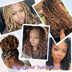 100% cheveux humains Dread Lock tresse 4 '' - 24'' naturel Afro <span class=keywords><strong>bouclé</strong></span> Crochet Locs Extensions cheveux humains pour femmes/hommes noirs - Product Image 6