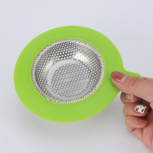 Customizable Wide Rim Rubber Edge Sink Drain Stainless Steel Household Kitchen Sink Garbage Filter - Product Image 2