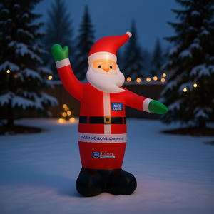 Père Noël gonflable de 14,8 pouces avec LED, décoration de Noël pour l'extérieur - Product Image 2