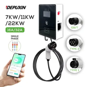 Nhanh chóng vận chuyển 7kW 11Kw nhà hoặc thương mại EV sạc loại 2 nhanh Trạm Sạc cho xe ô tô điện