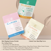 Poudre Protéinée Curvy Extreme Fast pour l'Augmentation des Fesses, à base de Fenugrec et Maca